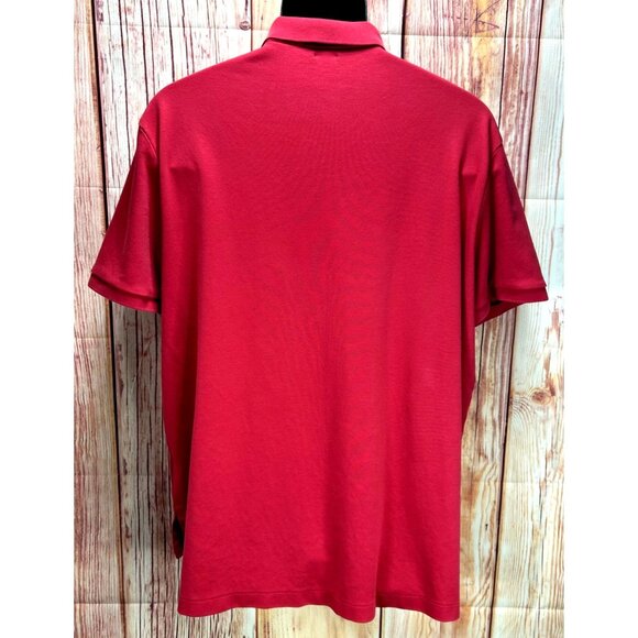 Polo Ralph Lauren Mens Golf Polo XL Red Pima Soft Touch Cotton - Picture 2 of 6